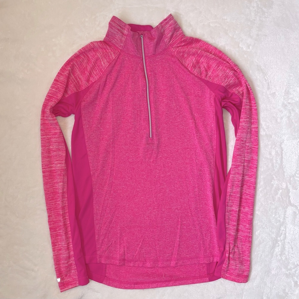 Danskin 1/2 Zip Pullover 1/4 Workout Long sleeve Top Fitted Athletic Shirt